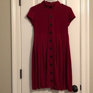 Petite Red London Times dress